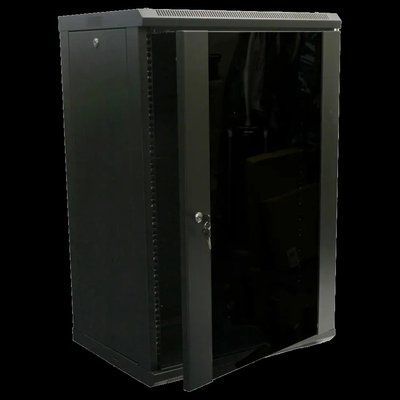 Hypernet WMNC-18U-FLAT- BLACK Шкаф коммутационный настенный 18U 600x450 разборный 99-00011908 фото