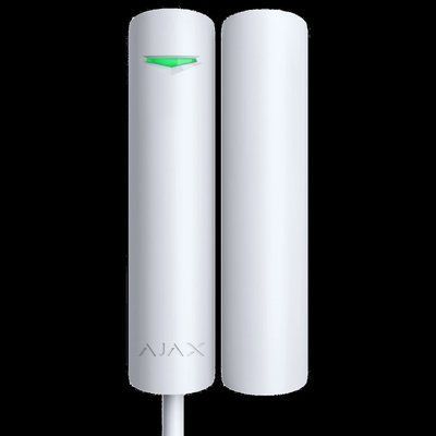 Ajax DoorProtect Fibra white Дротовий магнітоконтактний сповіщувач 99-00011028 фото