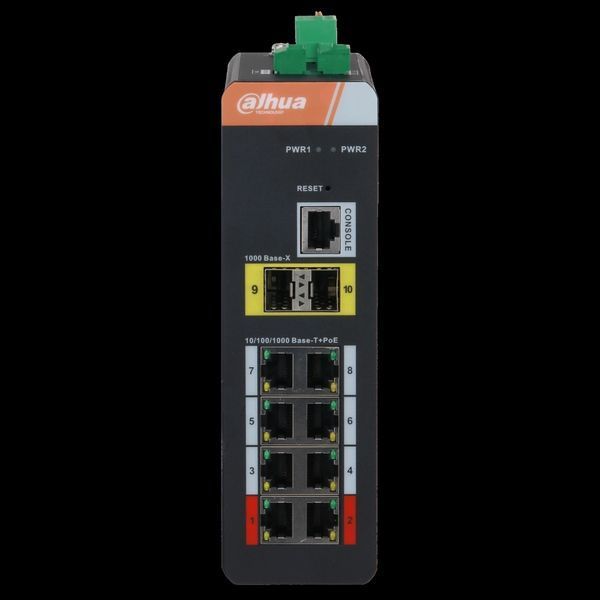 DH-PFS4210-8GT-DP 10-портовый гигабитный промышленный коммутатор с 8-портовым PoE 99-00011083 фото