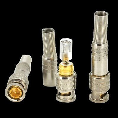 GOLD Corton BOX Q100 Роз'єм BNC-M - з пружиною під кабель і наконечником під гвинт для фіксації центральної жили 99-00009766 фото