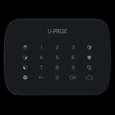 U-Prox Keypad G4 Black Беспроводная сенсорная клавиатура для четырех групп 99-00013682 фото