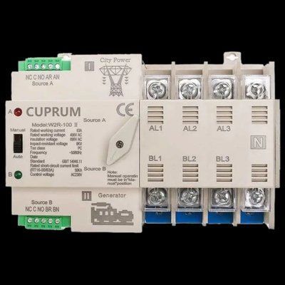 CUPRUM WR2 I-II 100А 4п АВР Переключатель с ручным переключением 99-00015063 фото