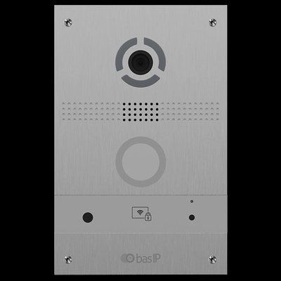Bas-IP AV-08FB silver IP панель виклику з розпізнаванням облич і зчитувачем UKEY 99-00009106 фото