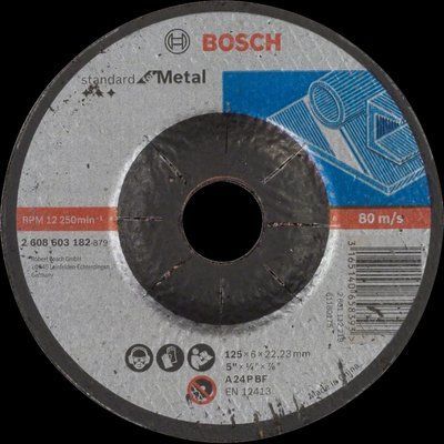 Bosch Standard for Metal 125x6x22.23 мм Обдирний круг для металу 99-00014637 фото