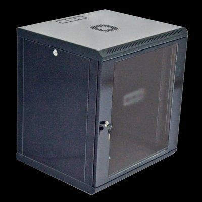 19"12U Шкаф, 600x500x640мм (Ш*Г*В), эконом,акриловое стекло, черный 99-00009653 фото