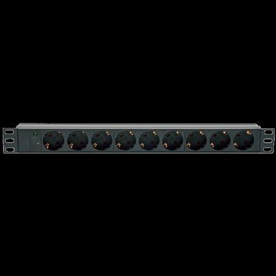 Kingda блок 19" на 9 раз. нем. станд., 10А, с индикат., без шнура, черный, 1U 99-00011655 фото
