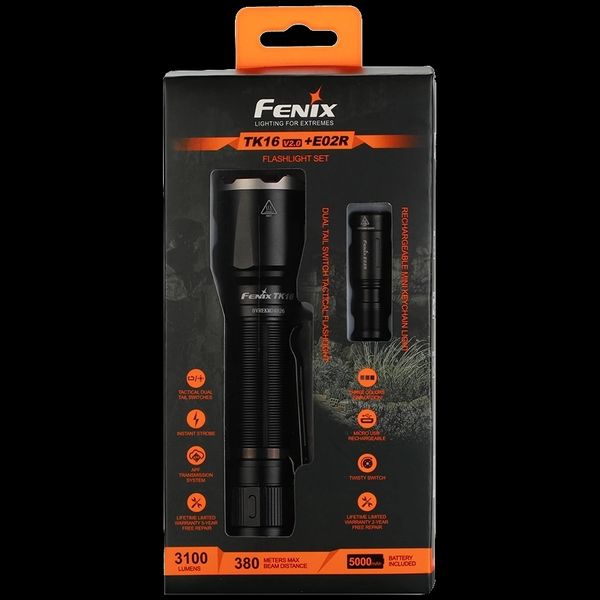 Fenix TK16 V2.0 + E02R Фонари ручные комплект 99-00012076 фото