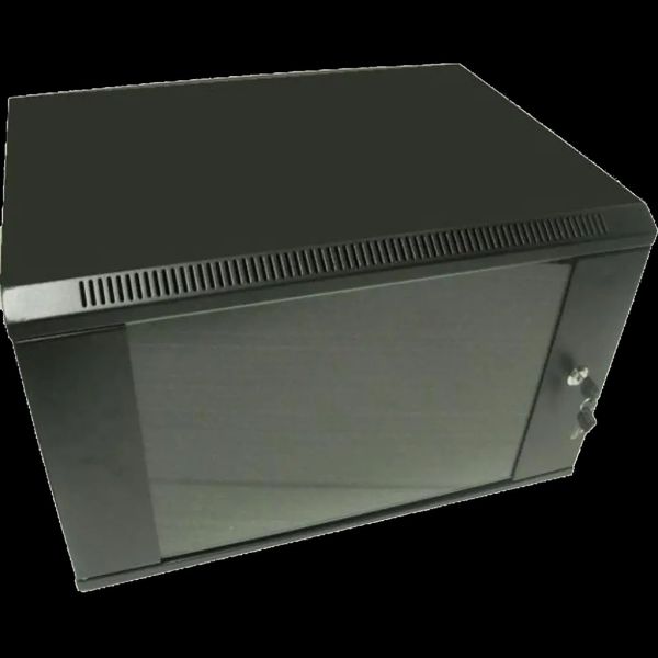 Hypernet WMNC66-9U-FLAT-AC-BLACK Шафа комутаційна настінна 9U 600x600 розбірна 99-00010181 фото