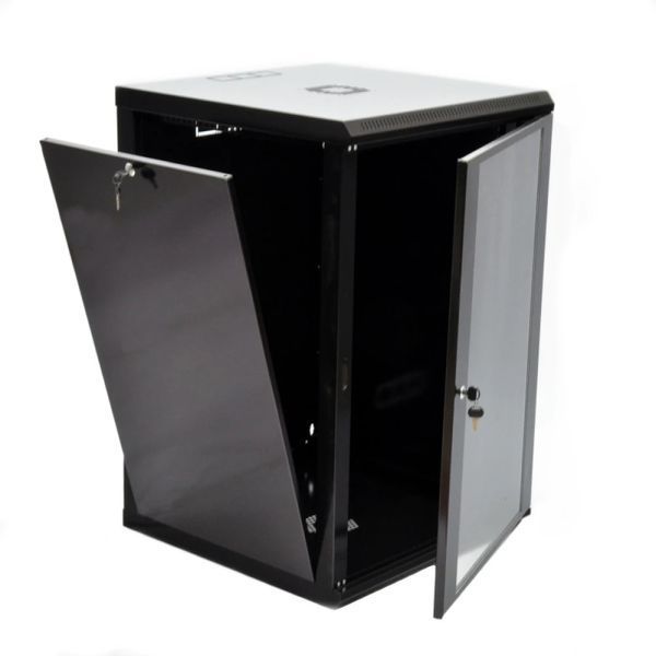 UA-MGSWL186B Шкаф 19"18U, 600x600x907мм (Ш*Г*В), эконом, акриловое стекло, черный 99-00008103 фото