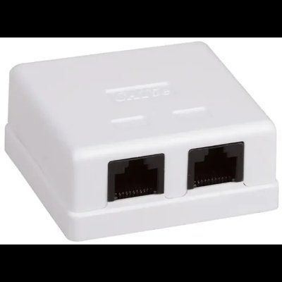 MB-UTP2 Розетка 2-портовая RJ45 UTP, біла, 5E 99-00007195 фото