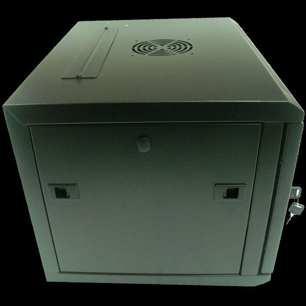Hypernet WMNC-9U-FLAT-AC-BLACK Шафа коммутаційна настінна 9U 600x450 99-00010175 фото