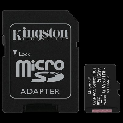 Kingston 512GB micSDXC Canvas Select Plus 100R A1 C10 Card + ADP Модуль флеш-пам&#039;яті 99-00013239 фото