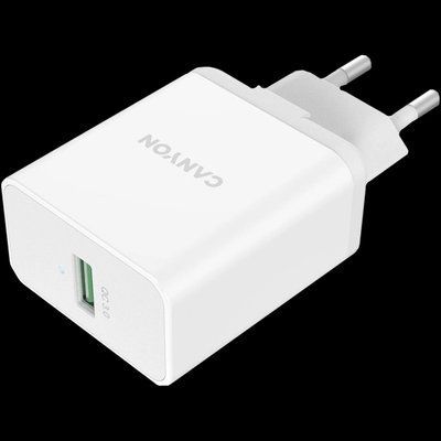 Canyon H-36-01 white (QC 36W) Мережевий зарядний пристрiй 99-00012589 фото