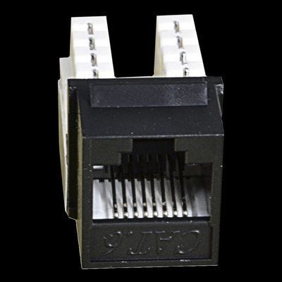 EPNew 6KTVM-U0BK Модуль KeyStone RJ45 UTP, кат. 6, 110, Slim, W - 16.6 мм, чорний 99-00007022 фото