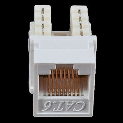 EPNew 6KTVM-U0WH Модуль KeyStone RJ45 UTP, кат. 6, 110, Slim, W - 16.6 мм, білий 99-00006931 фото
