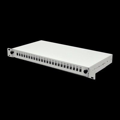 Патч-панель 24 порти SC-Simpl./LC-Dupl./E2000, пуста, кабельні вводи для 2xPG13.5 та 2xPG11, 1U, чор 99-00008689 фото