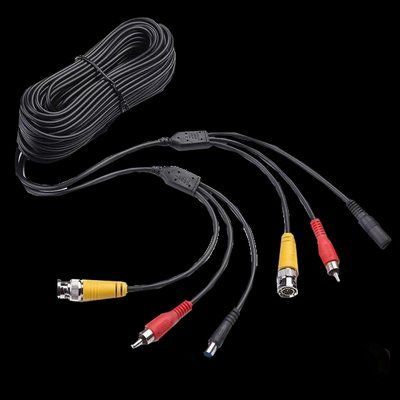NC + DC + AV 10m Патчкорд комбінований коаксіальний + живлення + звук, чорний 99-00013259 фото