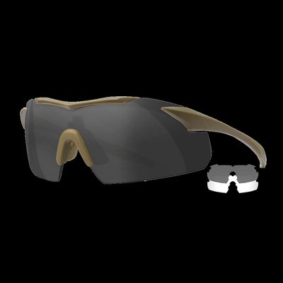 Wiley X VAPOR 2.5 Сірі/Прозорі лінзи Защитные баллистические очки Серые/Прозрачные линзы 99-00010713 фото
