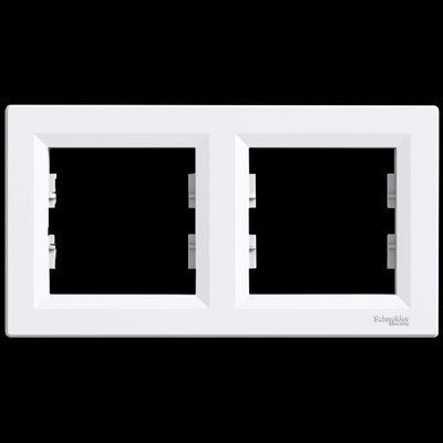 Schneider Electric ASFORA EPH5800221 Рамка 2-местная горизонтальная белая 99-00012704 фото