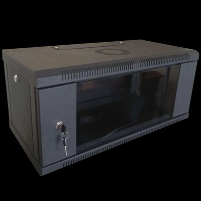 Hypernet WMNC-4U-FLAT-BLACK Шафа коммутаційна настінна 4U 600x450 99-00015193 фото