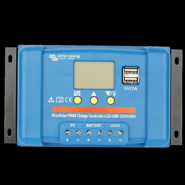 Victron&nbsp;Energy&nbsp;BlueSolar&nbsp;PWM-LCD&USB&nbsp;12/24V-20A(20A,&nbsp;12/24В) Контролер&nbsp;заряду 99-00010925 фото