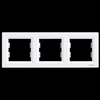 Schneider Electric ASFORA EPH5800321 Рамка 3-местная горизонтальная белая 99-00012705 фото
