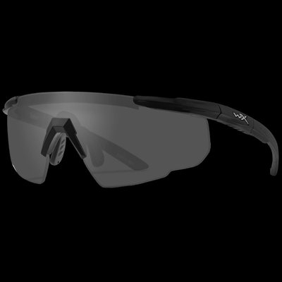 Wiley X SABER ADVANCED сірі лінзи Защитные баллистические очки серые 99-00010709 фото
