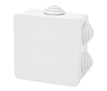 COURBI 80x80x40 серая Коробка розподільна з кабель-вводами 99-00002174 фото