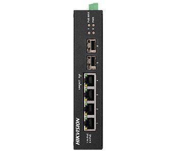 DS-3T0506HP-E/HS 4-портовий некерований POE комутатор Hikvision 99-00004410 фото
