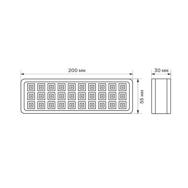 TITANUM&nbsp;TL-EM1106 LED світильник аварійний 30 LED 6500K 230V 99-00015178 фото