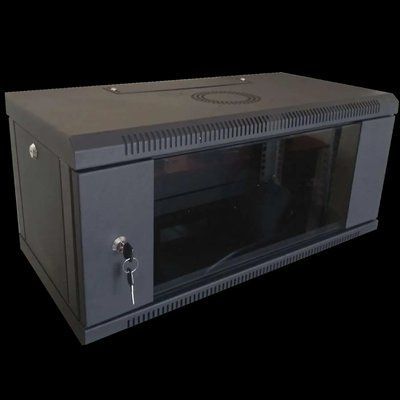Hypernet WMNC-35-6U-FLAT-BLACK Шкаф коммутационный настенный 6U 600x350 разборный черный 99-00013974 фото