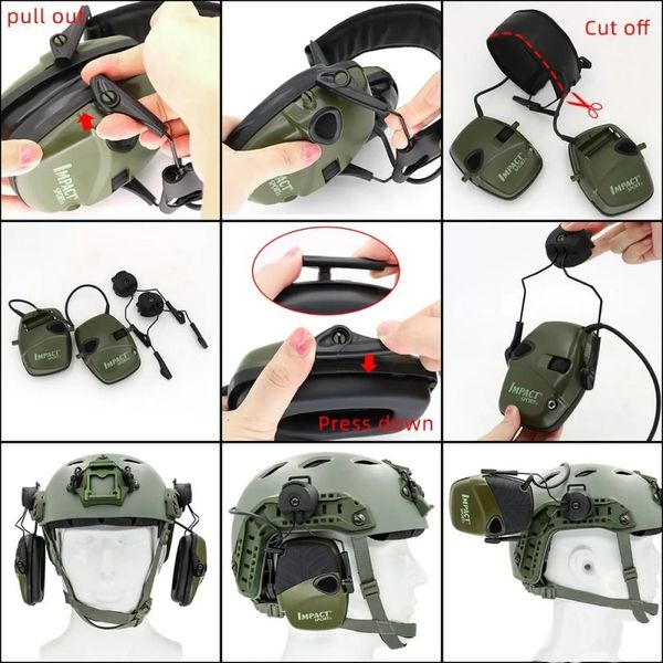ACM Headset Helmet Rail Адаптер для стрелковых наушников Howard Impact Sport 99-00011173 фото