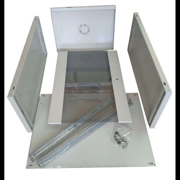 WMNC66-18U-FLAT Шафа 18U 600x600 мм Hypernet настінна розбірна 99-00008844 фото