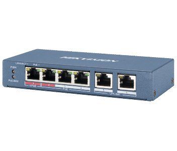 DS-3E0106HP-E 4-портовый неуправляемый POE коммутатор Hikvision 99-00015522 фото