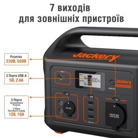 Jackery&nbsp;Explorer&nbsp;500EU Зарядная&nbsp;станция 99-00011704 фото
