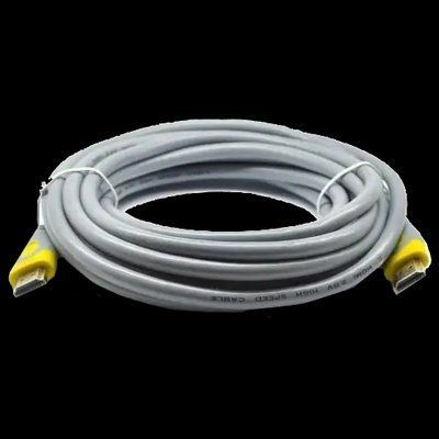 Merlion V-Link High Speed 20m, v2,0, OD-8.2mm Кабель HDMI-HDMI, круглий Grey, коннектор Grey / Yellow 99-00009765 фото