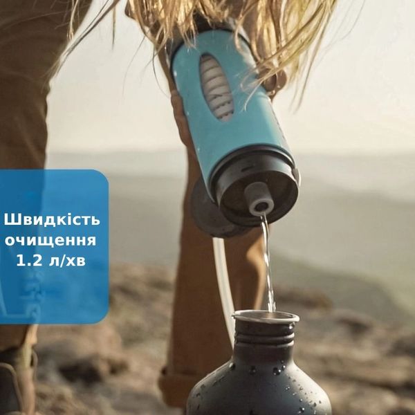 LifeSaver Liberty Blue Портативная бутылка для очистки воды 99-00013556 фото