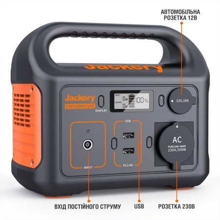 Jackery&nbsp;Explorer&nbsp;240&nbsp;EU Зарядная&nbsp;станция 99-00011703 фото