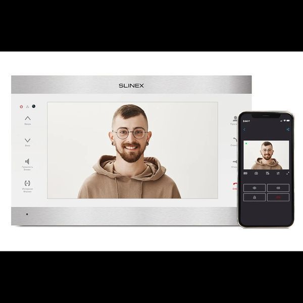 SL-10IPTHD (silver+white) Відеодомофон 10 "Slinex 99-00006913 фото