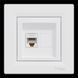 Schneider Electric Asfora EPH4300121 RJ45 кат.5е UTP Розетка комп'ютерна одинарна 99-00012743 фото 1