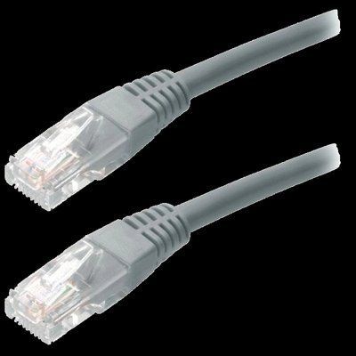 Патч-корд RITAR UTP, RJ45, Cat.5e, 1m, сірий, Cu (мідь)Q500 (PCR-CU/1G) 99-00005867 фото