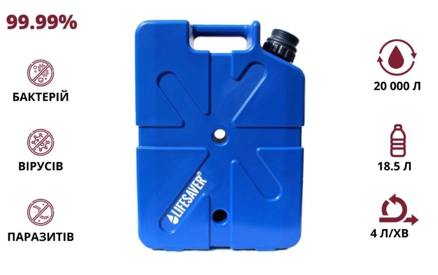 LifeSaver Jerrycan Dark Blue Канистра для очистки воды 99-00014016 фото