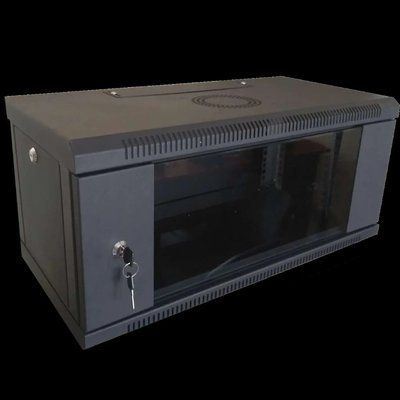 Hypernet WMNC-350-4U-FLAT-BLACK Шкаф коммутационный настенный разборный черный 99-00011907 фото